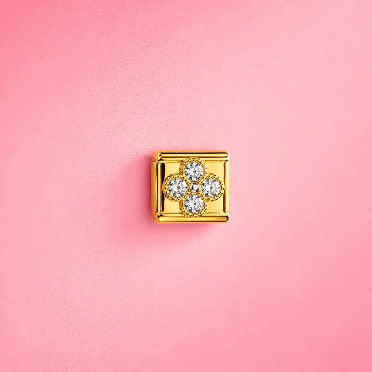 ✨ Charm Fleur Cristal