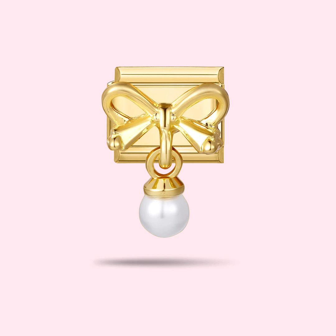 🎀 Charm Noeud Nacré
