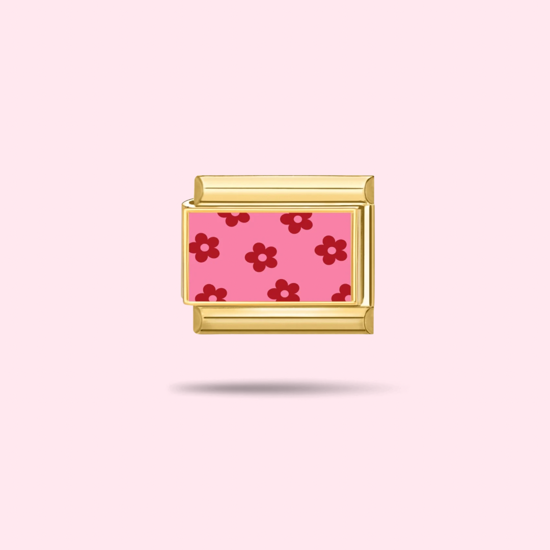 🌸 Charm Pink Daisy Pattern