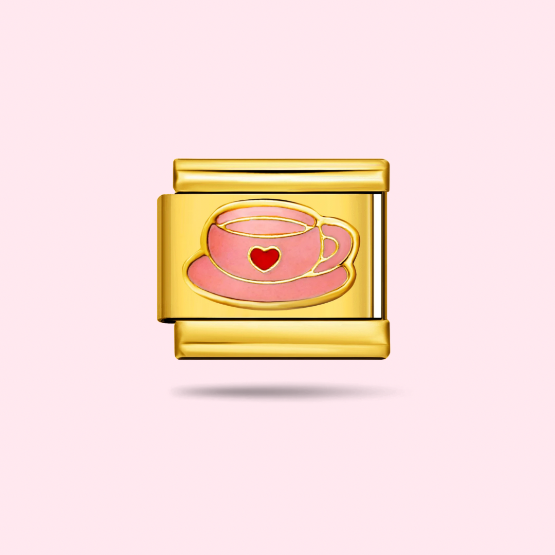 ☕ Charm Pink Coffee Cup