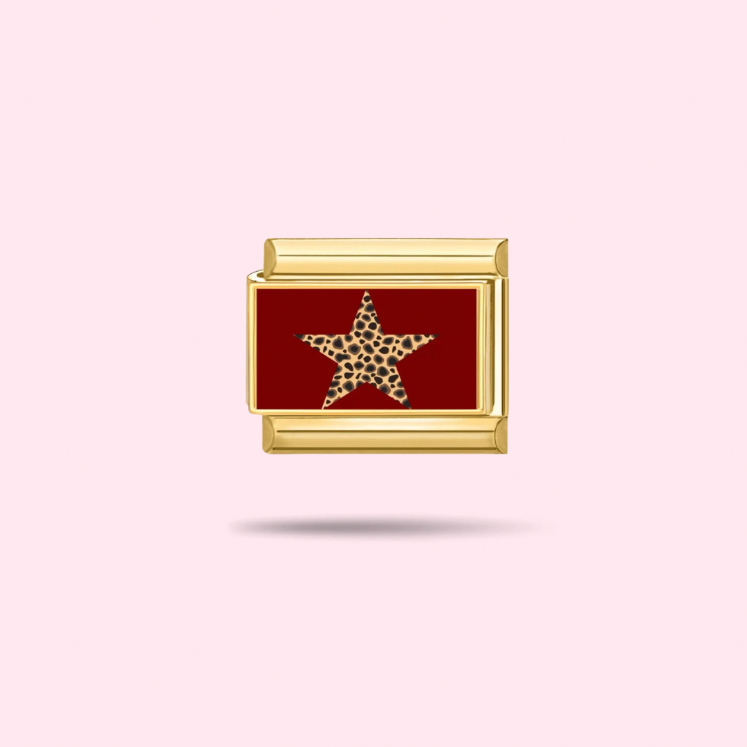 ⭐ Charm Étoile Léopard