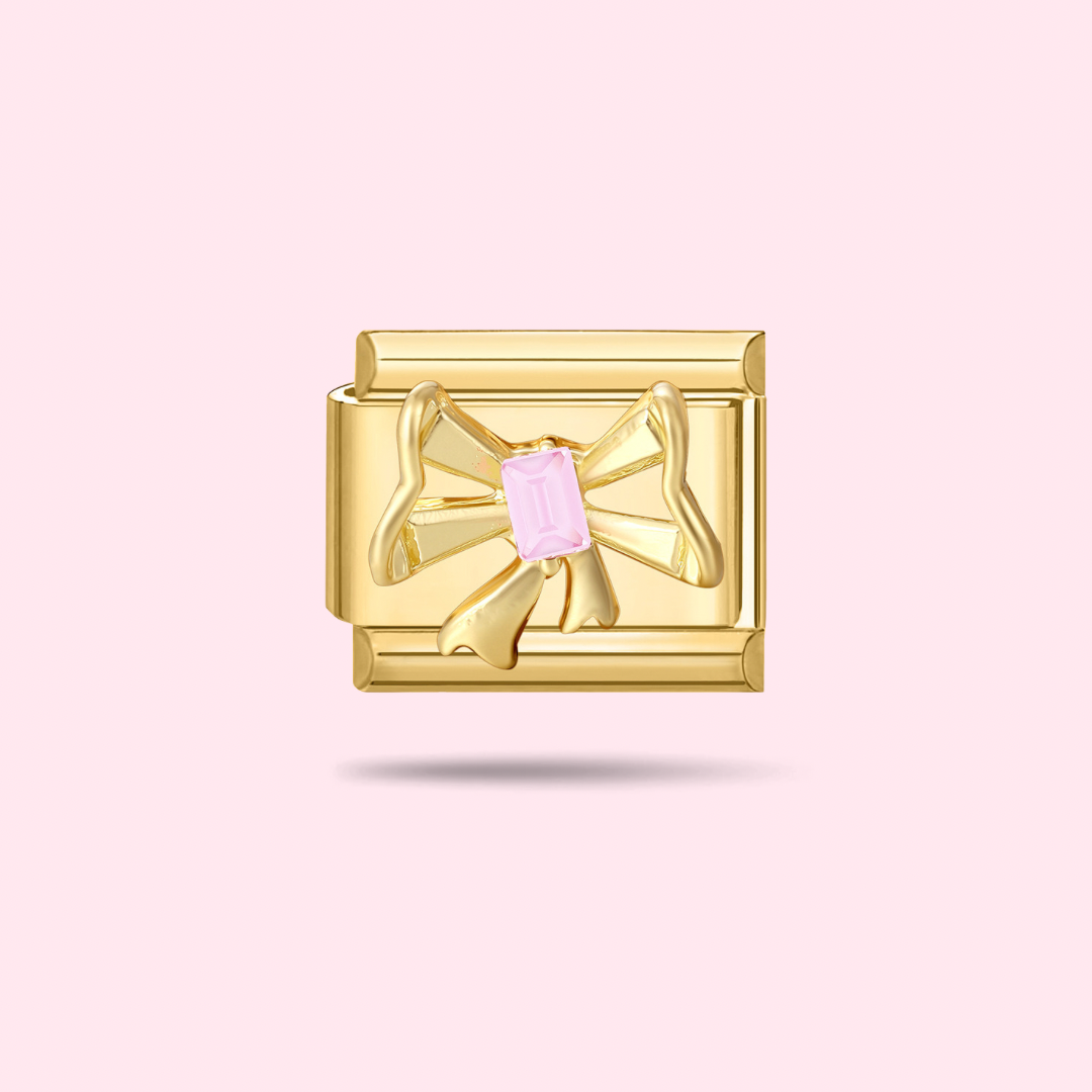 🎀 Charm Nœud Rose