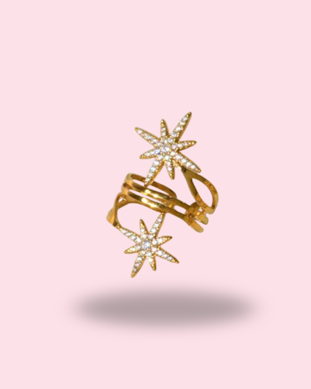 Bague Linéa – Dorée & Strass