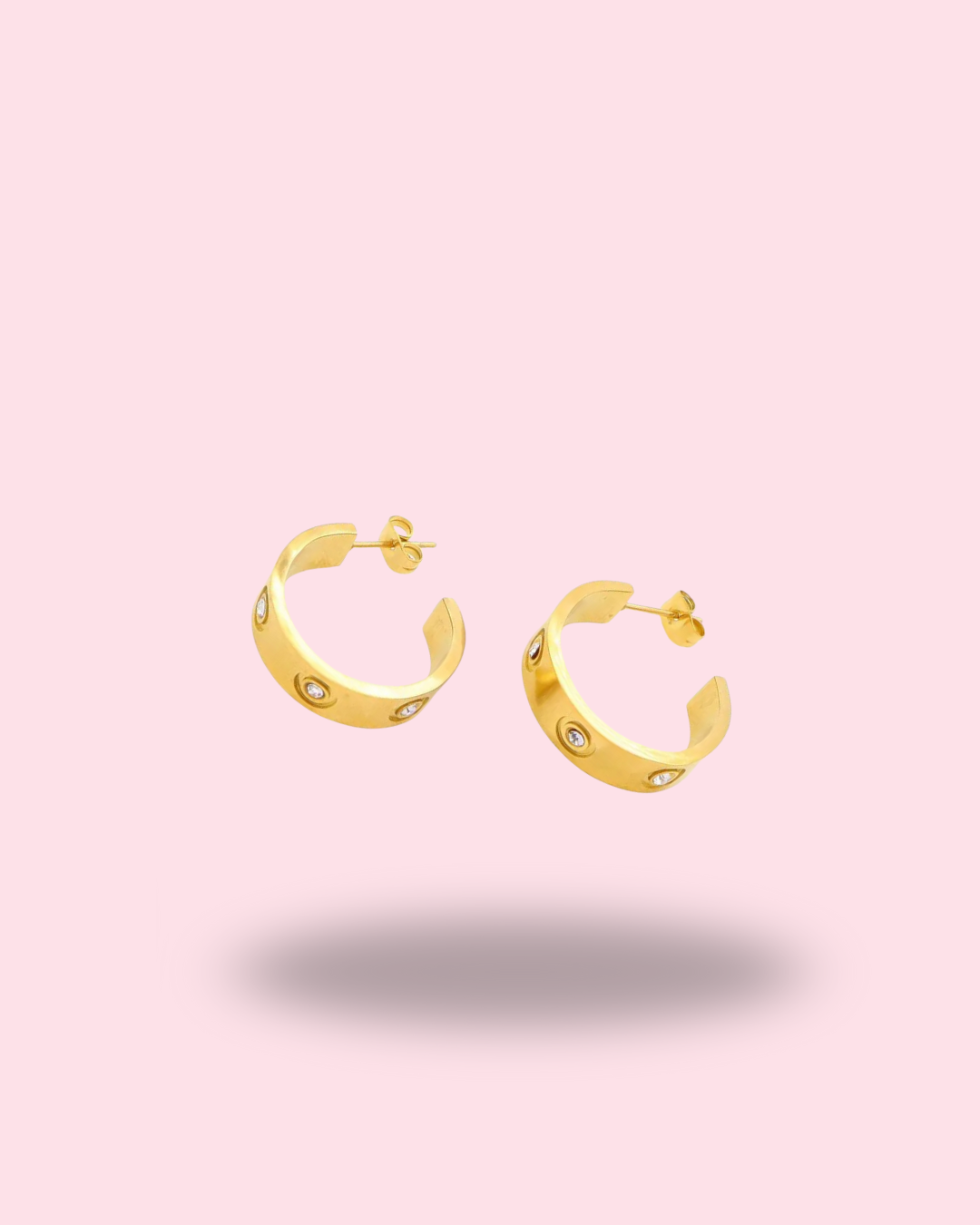 Créoles - Liora – Dorées & Strass