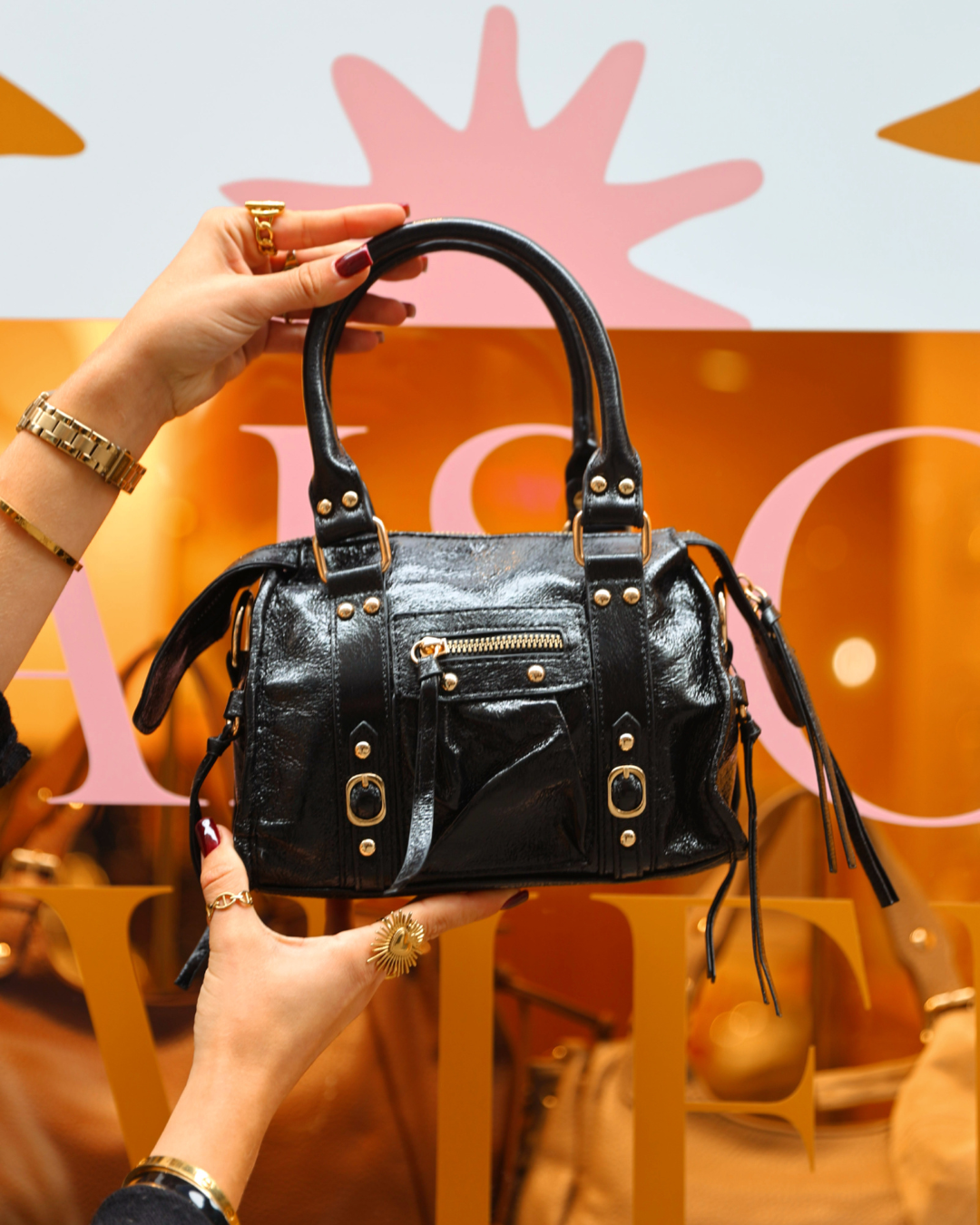 SAC - ICONIC MINI NOIR IRISÉ